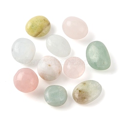 20Pcs Natural Morganite Beads Strands, Tumbled Stone, Nuggets, 10~11x7~8x5~6mm, Hole: 0.8mm(G-FS0001-58)