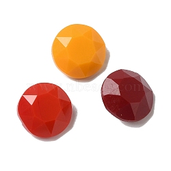 Glass Rhinestone Cabochons, Pointed Back, Faceted, Diamond, Mixed Color, 7.8x4.2mm(RGLA-G023-09)