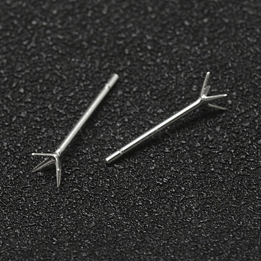 925 Sterling Silver Ear Studs(STER-P032-10S-6)-2