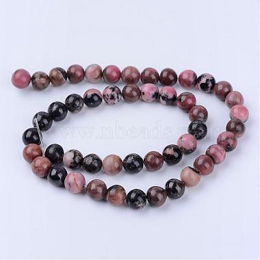 Natural Rhodonite Beads Strands(G-Q462-10mm-25)-2
