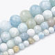 Chapelets de perles en aigue-marine naturelle(G-S333-8mm-003)-2