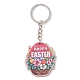 8Pcs 8 Styles Easter Wooden Keychains(KEYC-JKC00719)-4