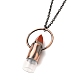 304 Stainless Steel Openable Perfume Bottle Pendant Necklaces(NJEW-I239-05R)-3