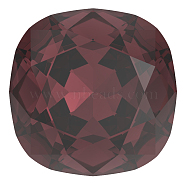 Preciosa&reg MAXIMA Crystal Fancy Stones, Czech Crystal, 435 36 132 Cushion Square, Dura Foiling, 90100 Burgundy, 10x10mm(Y-PRC-FC10-90100)