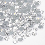 Glass Hotfix Rhinestone, Grade AA, Flat Back & Faceted, Half Round, Crystal, SS6, 1.9~2.0mm, about 1440pcs/bag(RGLA-A019-SS6-001)