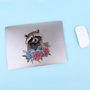 PVC Wall Stickers, Wall Decoration, Raccoon, 210x330mm(DIY-WH0228-1017)