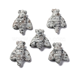 Natural Sesame Jasper Display Decorations, Home Decoration Supplies, Bees, 36~40.5x31~33x12mm(DJEW-P019-B02)