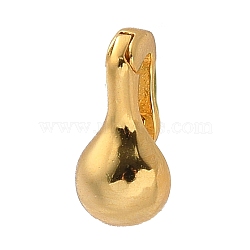 925 Sterling Silver Snap on Bails, Teardrop, Golden, 10.5x5x5mm, Hole: 1.5X1.5mm(STER-D300-17G-01)