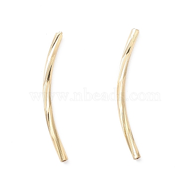 Real 18K Gold Plated Tube Brass Tube Beads
