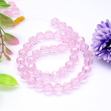 Faceted Round Imitation Austrian Crystal Bead Strands(G-M182-6mm-03A)-2