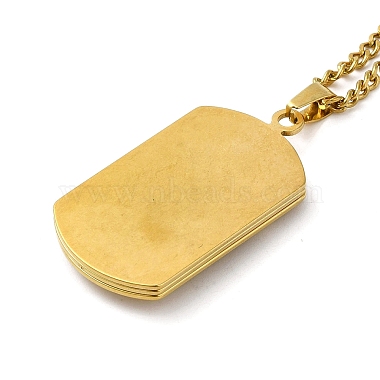 Jésus rectangle tag 201 collier pendentif en acier inoxydable avec chaînes de boîte en fer(NJEW-D048-07G)-3