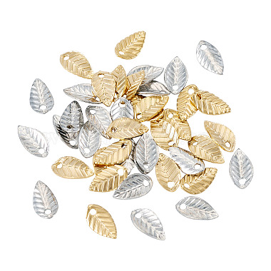 40Stk. 2 Farben Messing Charms(KK-TADJ0001-08)-3