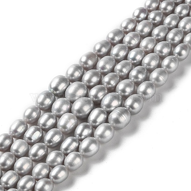 Light Grey Rice Pearl Beads