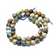 Natural Chrysocolla and Lapis Lazuli Beads Strands(G-F715-105B)-2