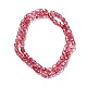 Electroplate Transparent Glass Beads Strand(GLAA-G088-05H)-2
