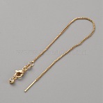 Brass Box Chains, with Slider Bead & Pin End, for Adjustable Bracelet Making, Golden, 7-3/8 inch(18.7cm)(FIND-WH0135-82B)