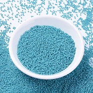 MIYUKI Delica Beads, Cylinder, Japanese Seed Beads, 11/0, (DB2130) Duracoat Dyed Opaque Underwater Blue, 1.3x1.6mm, Hole: 0.8mm, about 10000pcs/bag, 50g/bag(SEED-X0054-DB2130)
