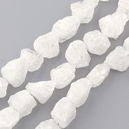 Natural Quartz Crystal Beads, AB Color Plated, Nuggets, 14~20x12~16x9~16mm, Hole: 1.5mm, about 26pcs/strand, 15.7 inch(G-Q481-71)