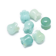 Natural Amazonite Beads, Flower, 9~10x9~10.5mm, Hole: 1.4mm(G-F637-03F)