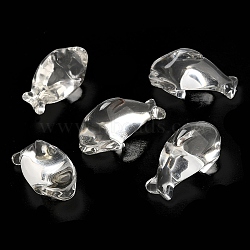 Synthetic Quartz Crystal Sculpture Display Decorations, for Home Office Desk, Dolphin, 20~21x36~37x18.5~19.5mm(DJEW-Q002-02E)