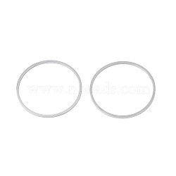 Non-Tarnish 304 Stainless Steel Linking Ring, Stainless Steel Color, 30x1mm, Inner Diameter: 28mm(STAS-T047-15N)