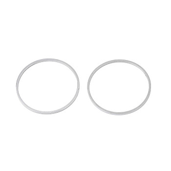 304 Stainless Steel Linking Ring, Stainless Steel Color, 30x1mm, Inner Diameter: 28mm