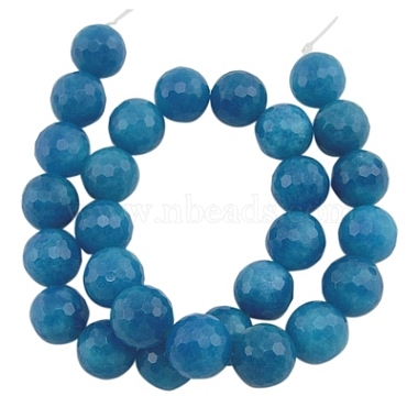 Natural White Jade Gemstone Bead Strands(G-D610-8mm)-2