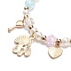 Colorful Alloy Enamel Cute Charms Bracelet(BJEW-JB08661-02)-5