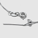 Rhodium Plated 925 Sterling Silver Box Chain Necklaces(STER-F039-45cm-13P)-2