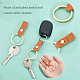 WADORN 16Pcs 8 Colors PU Leather Keychain(KEYC-WR0001-11)-3