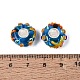 3D Lampwork & Brass Core European Beads(LAMP-Q042-01A)-3