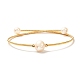 Natural Pearl Beads Bangle for Girl Women(BJEW-JB06853)-1