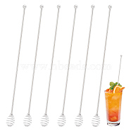 304 Stainless Steel Stirring Spoon, for Honey, Jam, Stainless Steel Color, 240x16mm(AJEW-WH0010-32P)