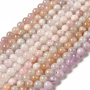 Natural Kunzite Beads Strands, Round, 9x8.5~9mm, Hole: 0.9mm, about 26pcs/strand, 15.75''(40cm)(G-I346-01)