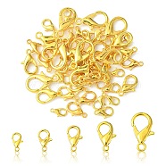 50Pcs 5 Styles Zinc Alloy Lobster Claw Clasps, Parrot Trigger Clasps, Jewelry Making Findings, Golden, 10~21x6~12mm, Hole: 1~2mm, 10pcs/style(FIND-YW0003-96G)