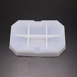 DIY Soap Box Silicone Molds, Resin Casting Decoration Molds, For UV Resin, Epoxy Resin Making, Octagon, White, 132x87x22mm, Inner Diameter: 120x75mm(DIY-TAC0012-53)
