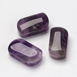 Natural Amethyst Multi-Strand Links, Rectangle, 16x9x6mm, Hole: 2mm(G-P265-03)