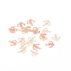 Brass Cabochons, Nail Art Decoration Accessories for Women, Constellations, Scorpio, Scorpio: 5x4.5x0.1mm, about 1000pcs/bag(MRMJ-WH0062-07H)