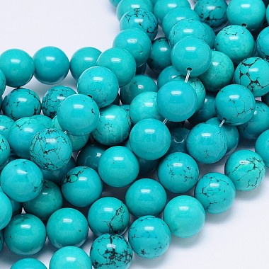 10mm MediumTurquoise Round Sinkiang Turquoise Beads