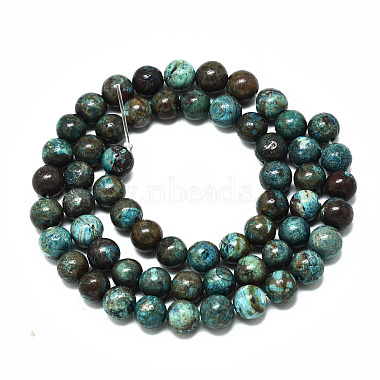 Natural Wave Jasper Beads Strands(G-R485-10-6mm-1)-2