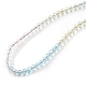 Collier de perles rondes en verre bling pour femme(NJEW-PH01490-02)-2