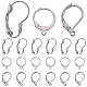 Sunnyclue 60 pièces 3 styles 304 accessoires de boucles d'oreilles à levier en acier inoxydable(STAS-SC0008-14)-1