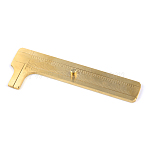 Double Scale Brass Vernier Caliper, Raw(Unplated), Nickel Free, 98x35mm(TOOL-R098-01)