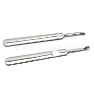 Stainless Steel Leathercraft Stitching Groover, for DIY Handmade Leather Art and Leather Carving Tools, Stainless Steel Color, 11.1x1.05x0.3cm(TOOL-WH0133-32)