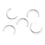 201 Stainless Steel Findings, Stainless Steel Color, 9.5x14x1mm(STAS-O137-31P)