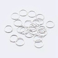 925 Sterling Silver Round Rings, Soldered Jump Rings, Closed Jump Rings, Silver, 24 Gauge, 4x0.5mm, Inner Diameter: 2.5mm(STER-F036-03S-0.5x4)