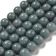 Natural Myanmar Jadeite Beads Strands, Round, 8.5mm, Hole: 0.6~0.8mm, about 46~49pcs/strand, 15.51~15.75''(39.4~40cm)(G-B099-C07-04)