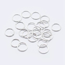925 Sterling Silver Round Rings, Soldered Jump Rings, Closed Jump Rings, Silver, 24 Gauge, 4x0.5mm, Inner Diameter: 2.5mm(STER-F036-03S-0.5x4)
