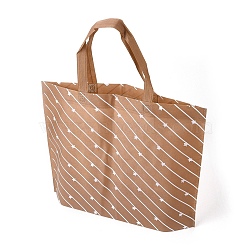 Eco-Friendly Reusable Bags, Non Woven Fabric Shopping Bags, Sandy Brown, 45x10cm(ABAG-L004-U01)
