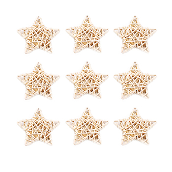 Rattan Fragrance Diffuser Replacement Accessories, Essential Oil Aroma Diffuser Sticks, for Home Decor, Star, BurlyWood, 57.5x59.5x16mm